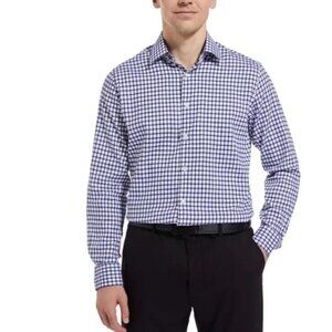 NEW New Kirkland Signature Mens 16 32/33 Button-Down Traditional Fit Non-Iron